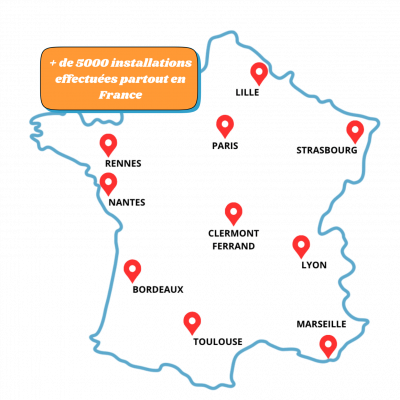 Logo de Services Nettoyage Bricoleur Illustration Rétro en Orange et Bleu (30)