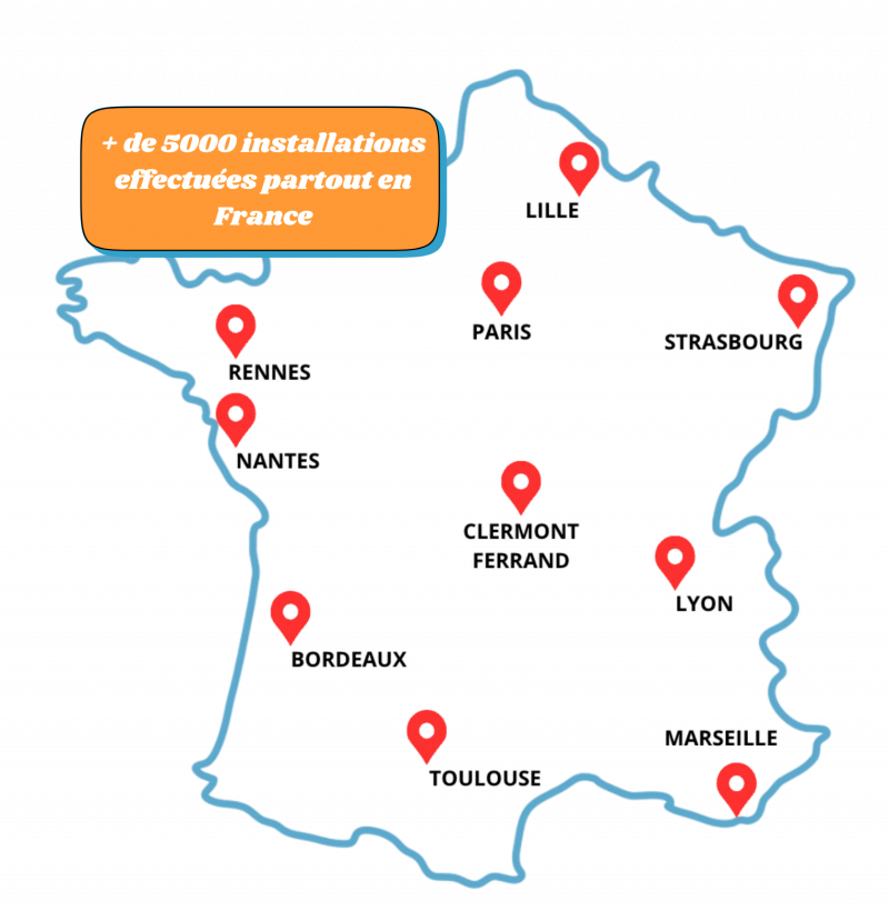 Logo de Services Nettoyage Bricoleur Illustration Rétro en Orange et Bleu (30)